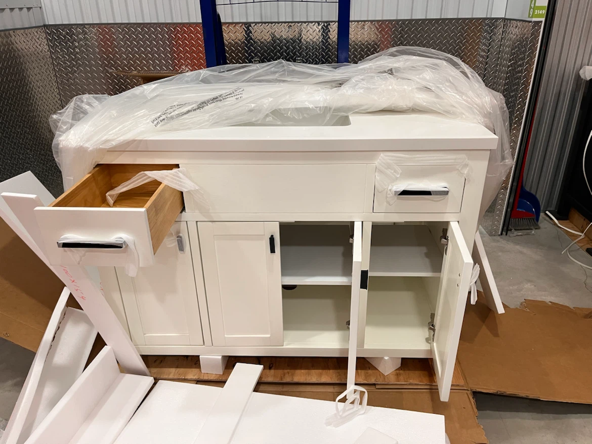 48” White Vanity with Sink - photo 3