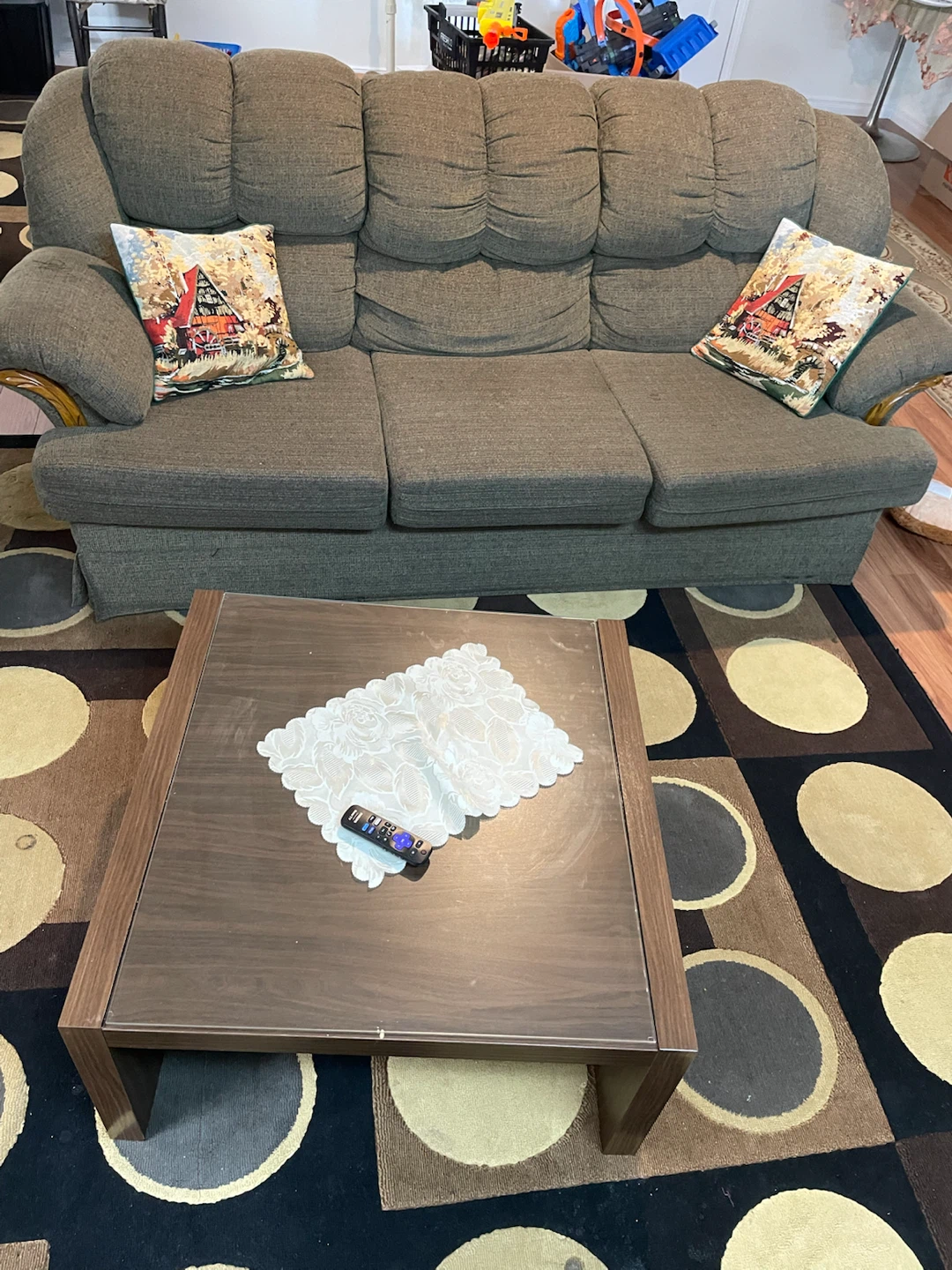 Sofa Three seater and New Coffee Table - photo 2