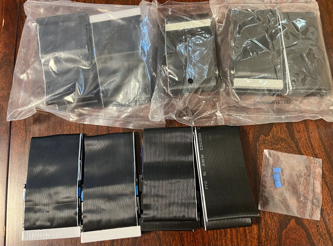 Various Floppy Drive Ribbon Cable Parts