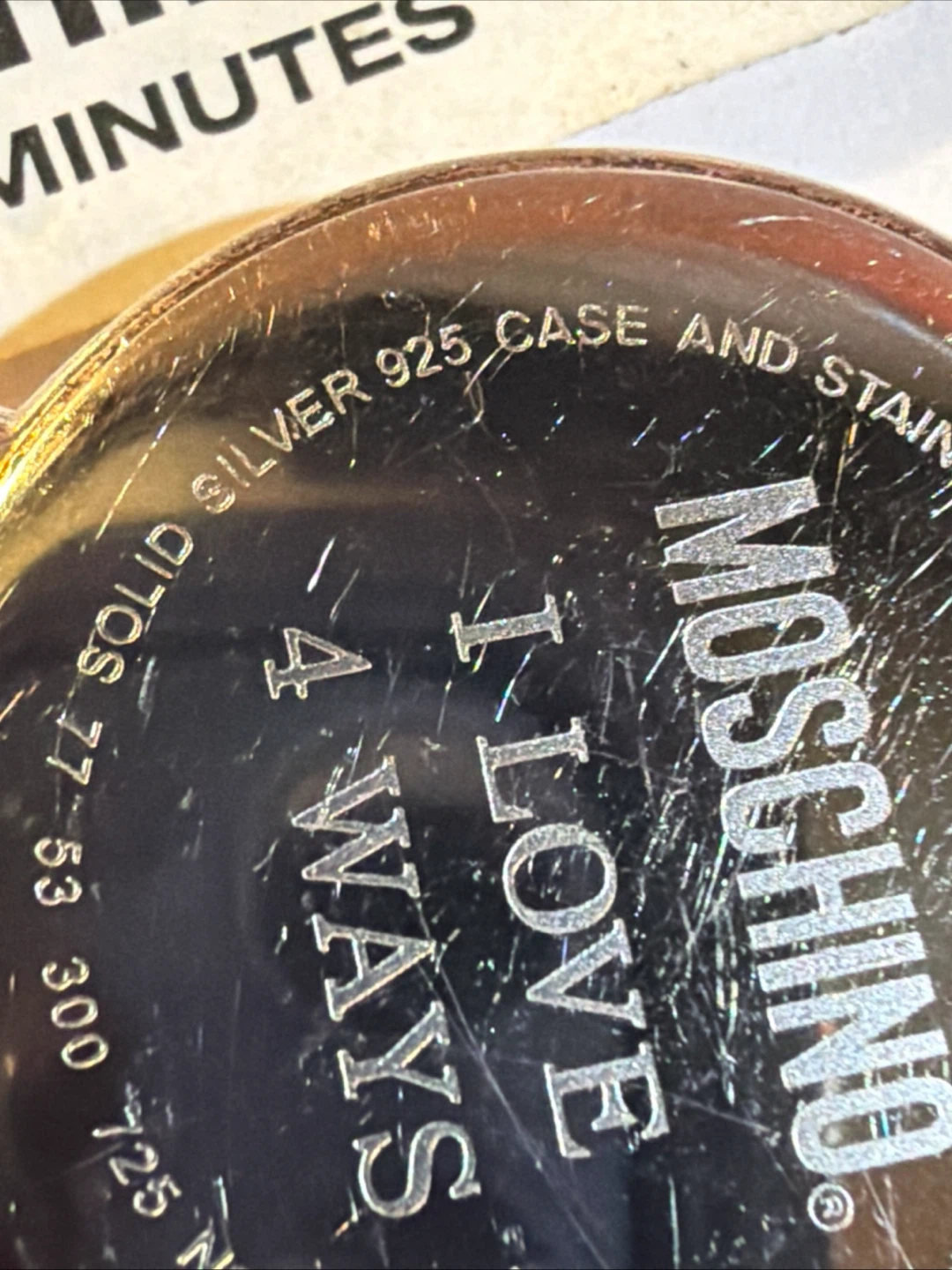 Moschino "I Love 4 Ways" Pocket Watch - Silver 925 Case - photo 2