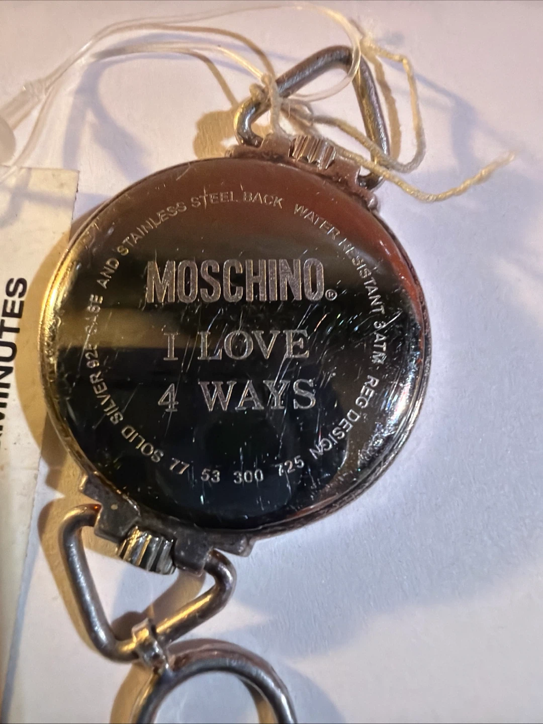 Moschino "I Love 4 Ways" Pocket Watch - Silver 925 Case - photo 3