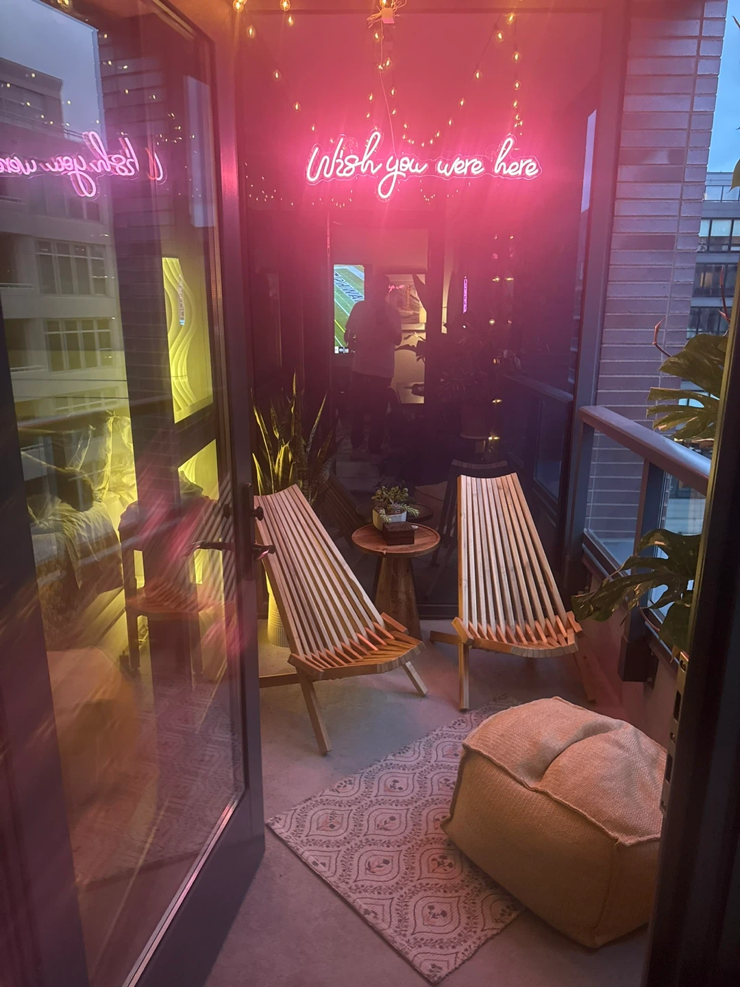 Balcony setup