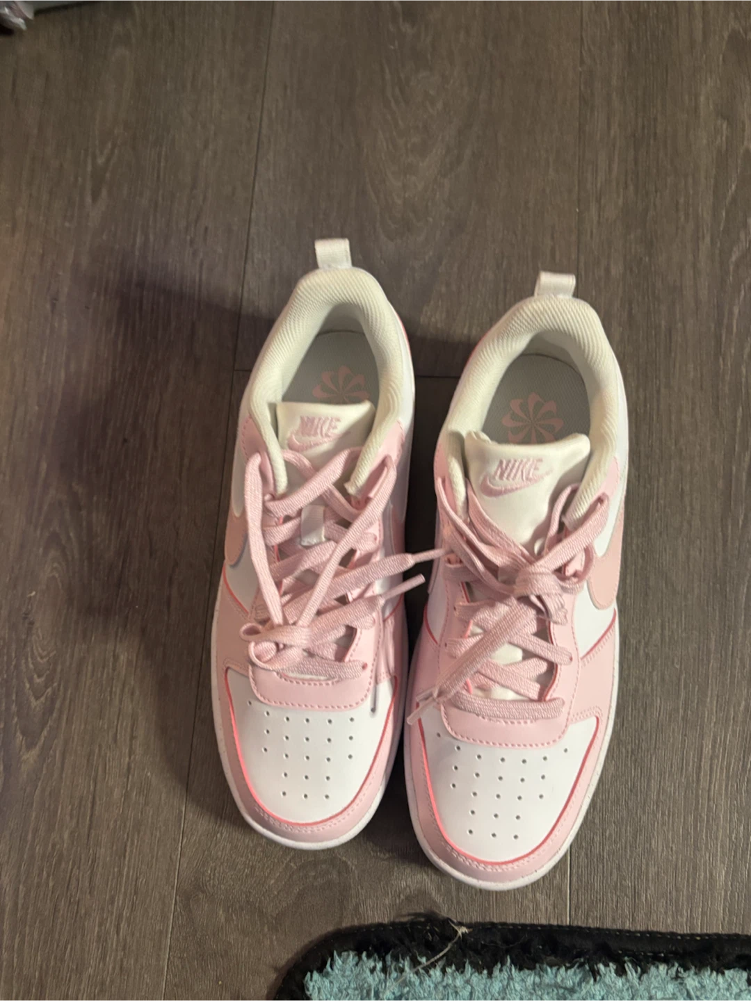 Nike Women's Court Vision Low Sneakers - Pink/White