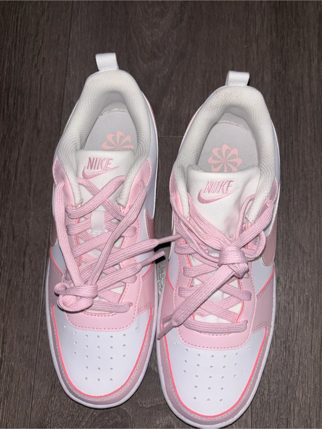 Nike Women's Court Vision Low Sneakers - Pink/White - photo 2