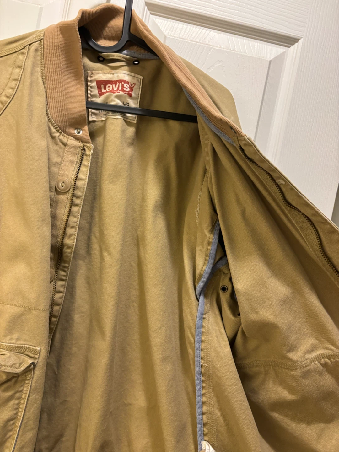 Levi's Tan Bomber Jacket - Large - photo 3