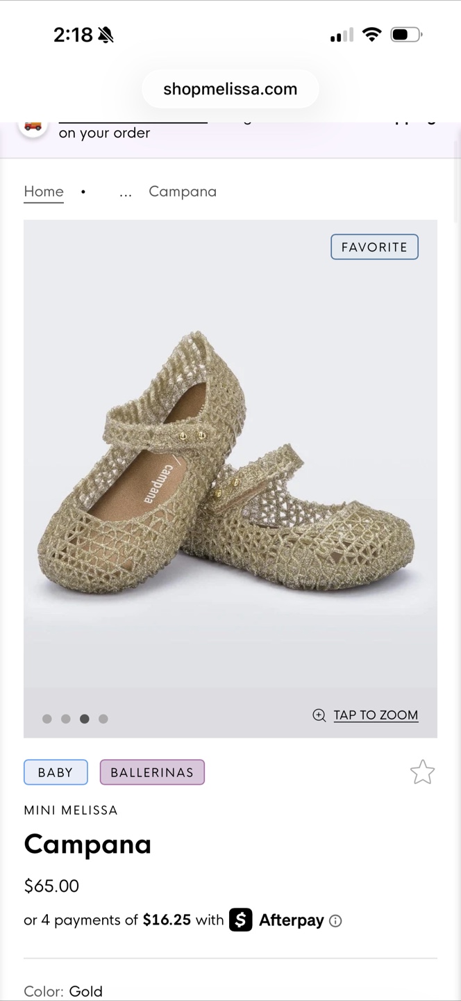 Mini Melissa Gold Glitter Jelly Mary Jane Shoes - photo 5