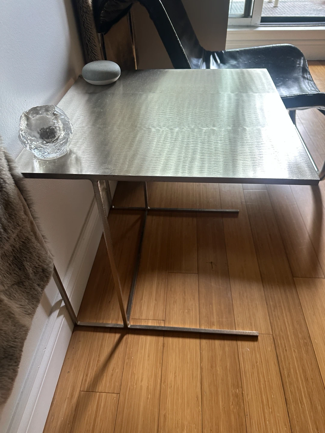 MINOTTI RODOLFO DORDONI LEGER CHROME STEEL SIDE COFFEE TABLE - photo 3