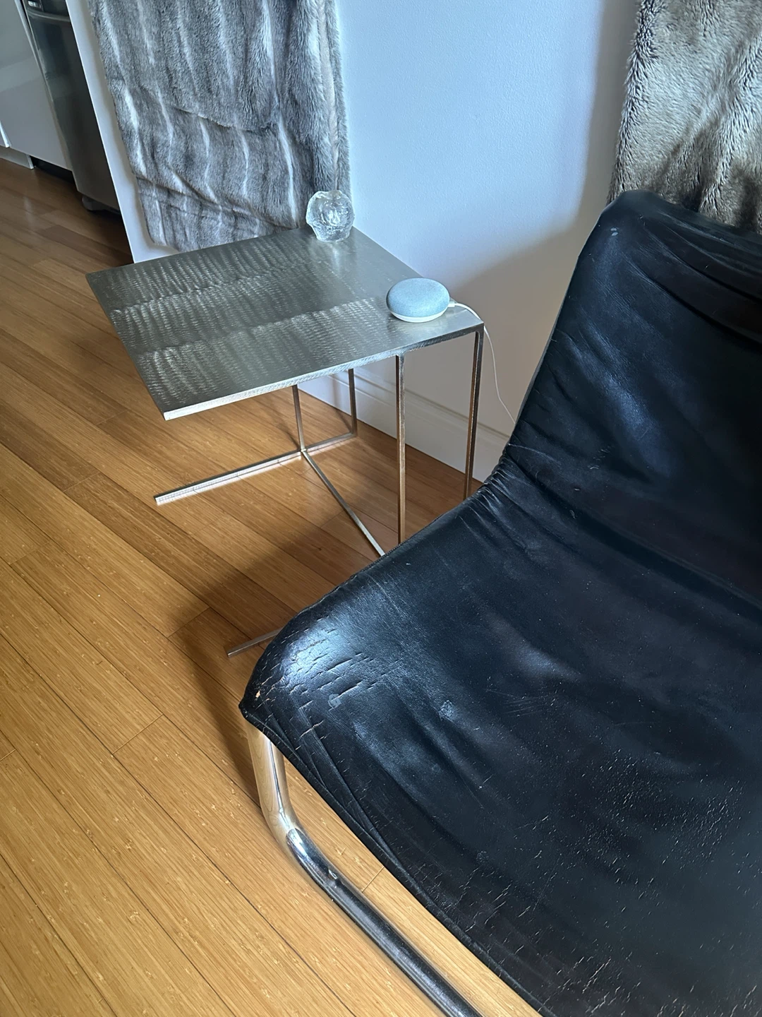 MINOTTI RODOLFO DORDONI LEGER CHROME STEEL SIDE COFFEE TABLE - photo 5