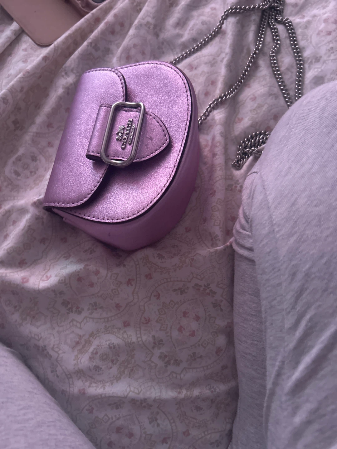 COACH Mini Bag - Pink Metallic
