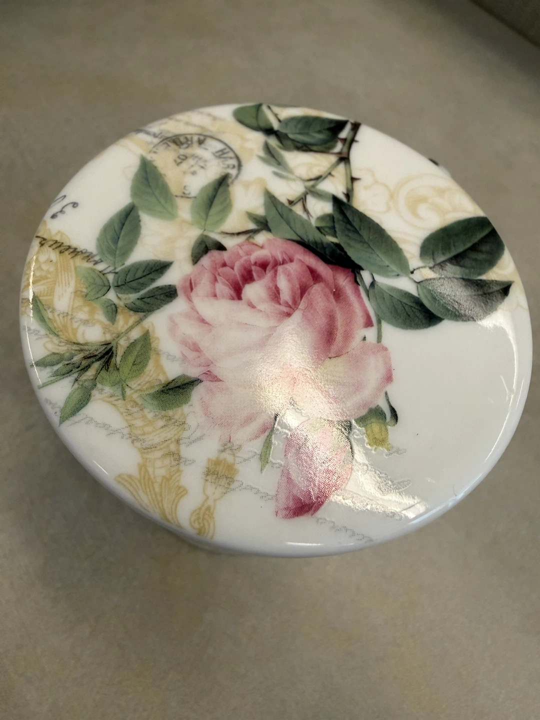 Kent Pottery French Floral motif mug with lid - photo 4