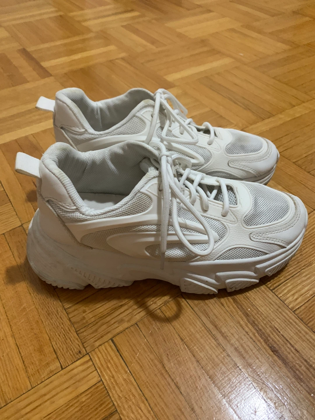 White Chunky Sneakers (CLN) Euro 38 - photo 3