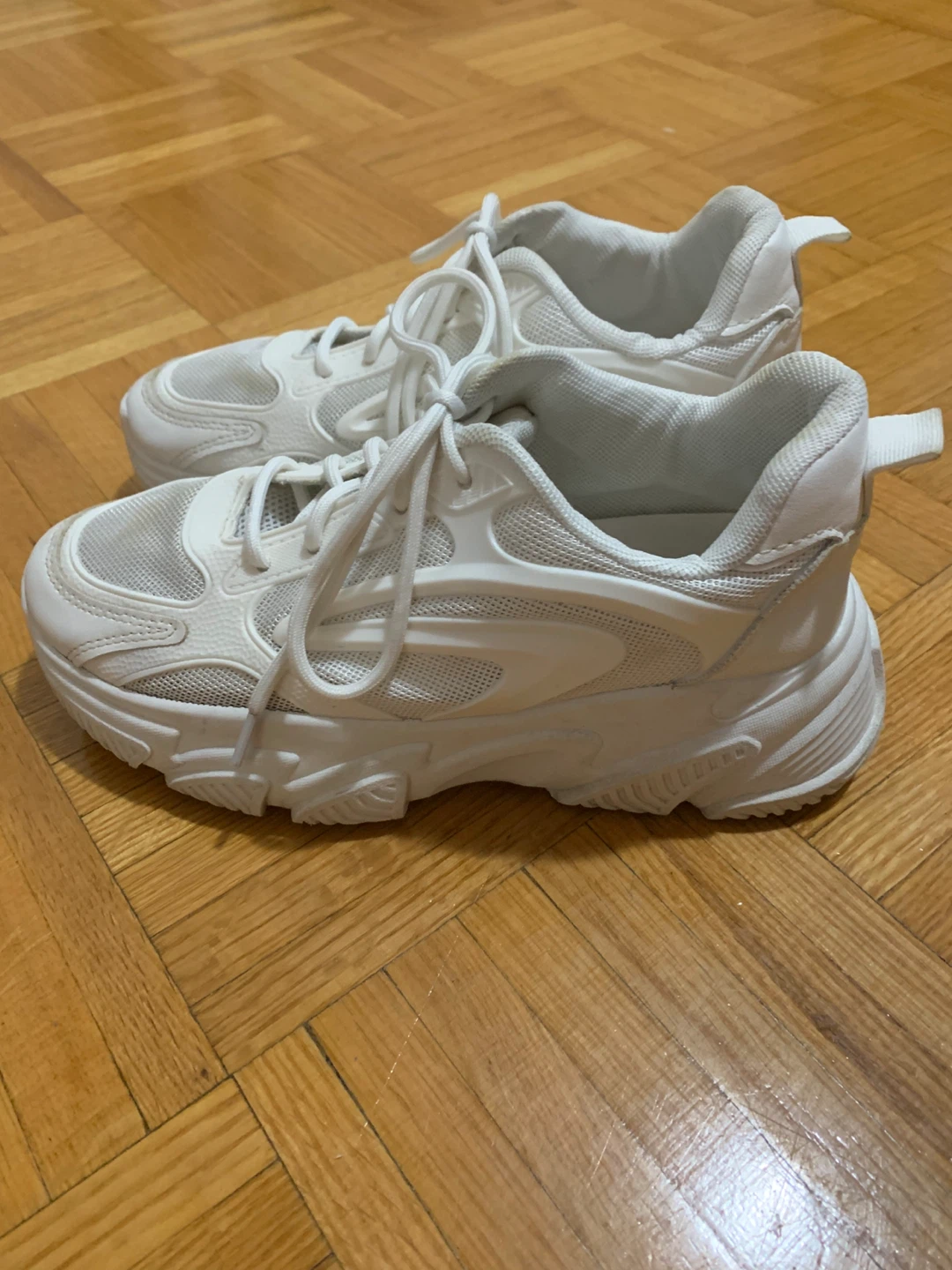 White Chunky Sneakers (CLN) Euro 38 - photo 4