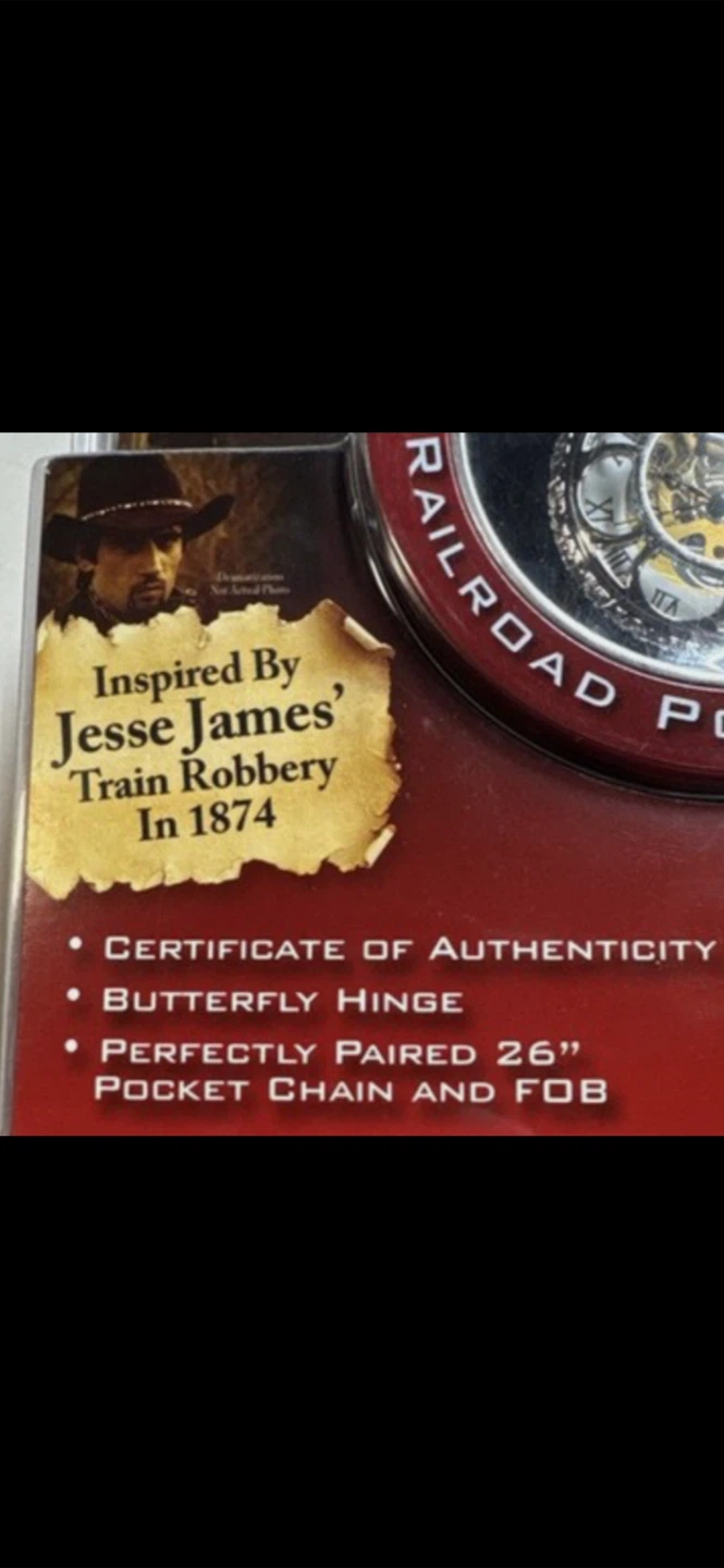 Kansas City Railroad Pocket Watch - Inspired by Jesse James - photo 4