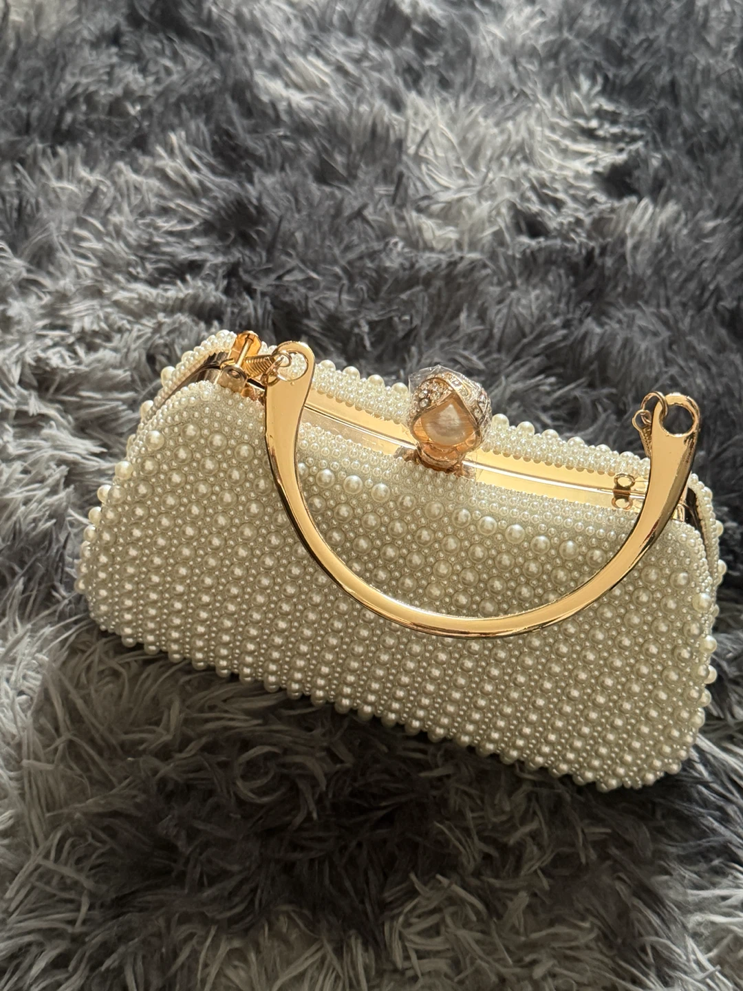 Rose Gold Pleated Evening Clutch - photo 3