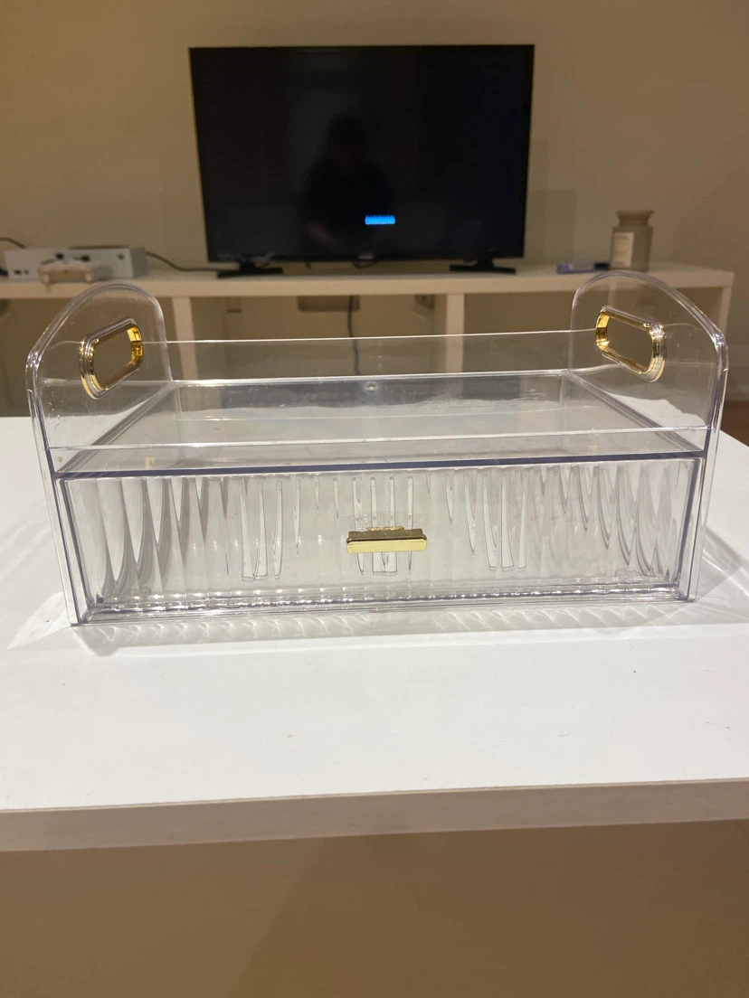 Clear and Gold Organizer