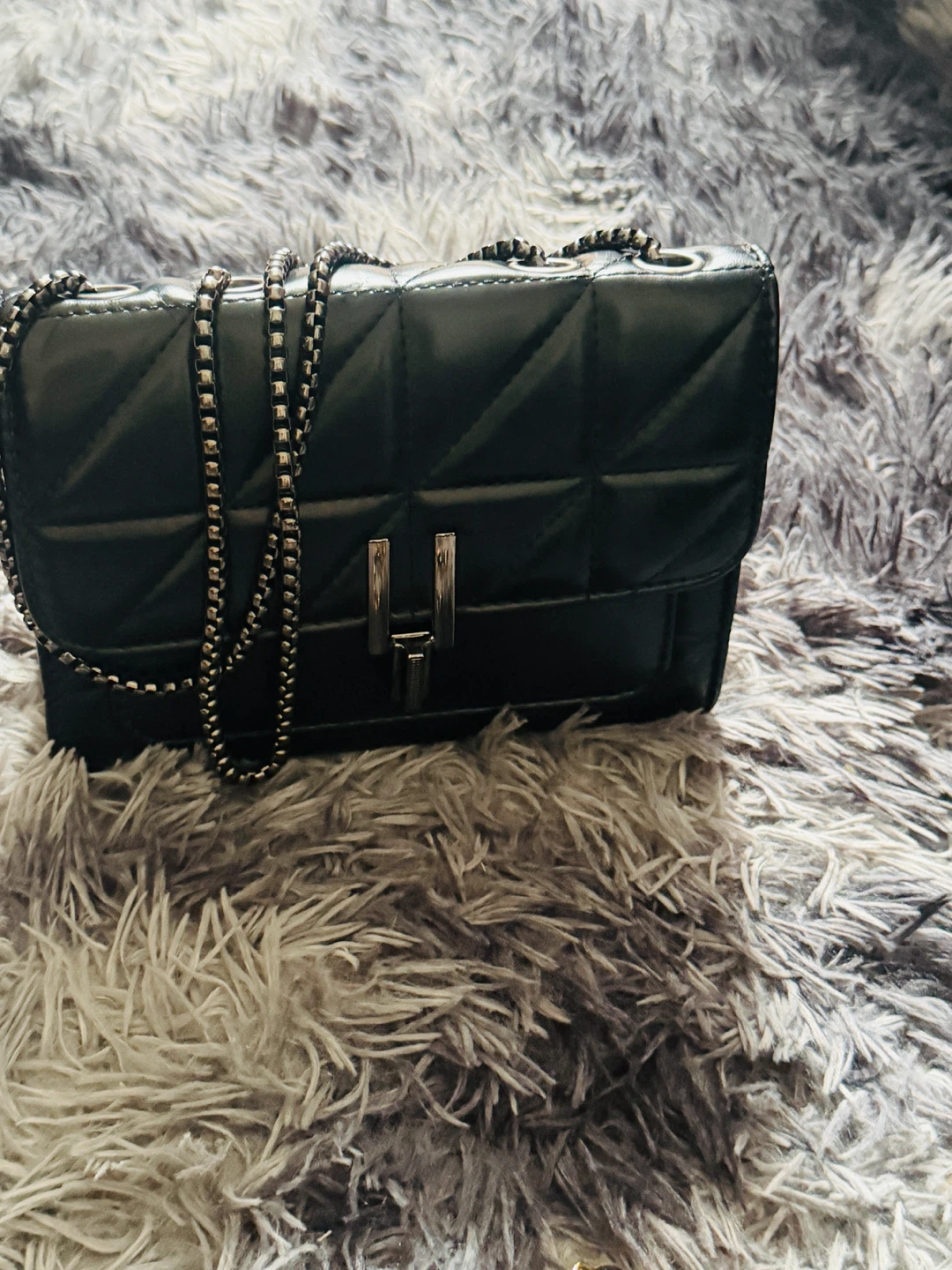 Set of 4 Black Faux Leather Handbags - photo 2