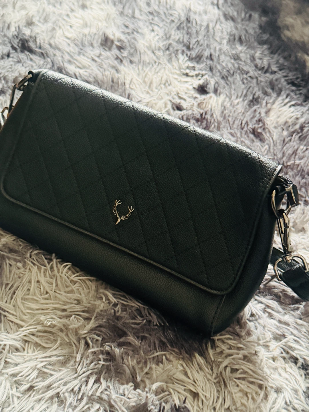 Set of 4 Black Faux Leather Handbags - photo 4