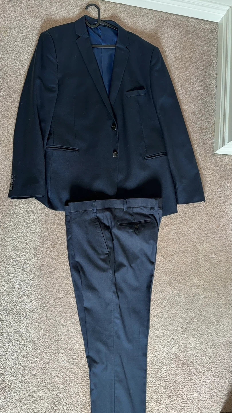 Grafton Slim Fit Navy Suit Jacket and Pants - photo 2