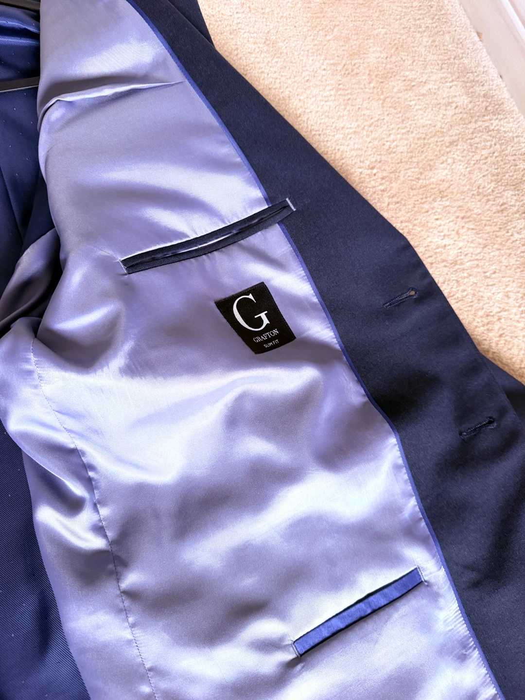 Grafton Slim Fit Navy Suit Jacket and Pants - photo 3