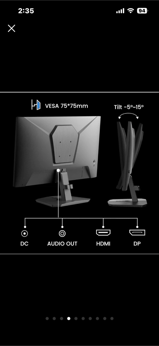 SANSUI 24" FHD Gaming Monitor ES-G24F4 180Hz - photo 4