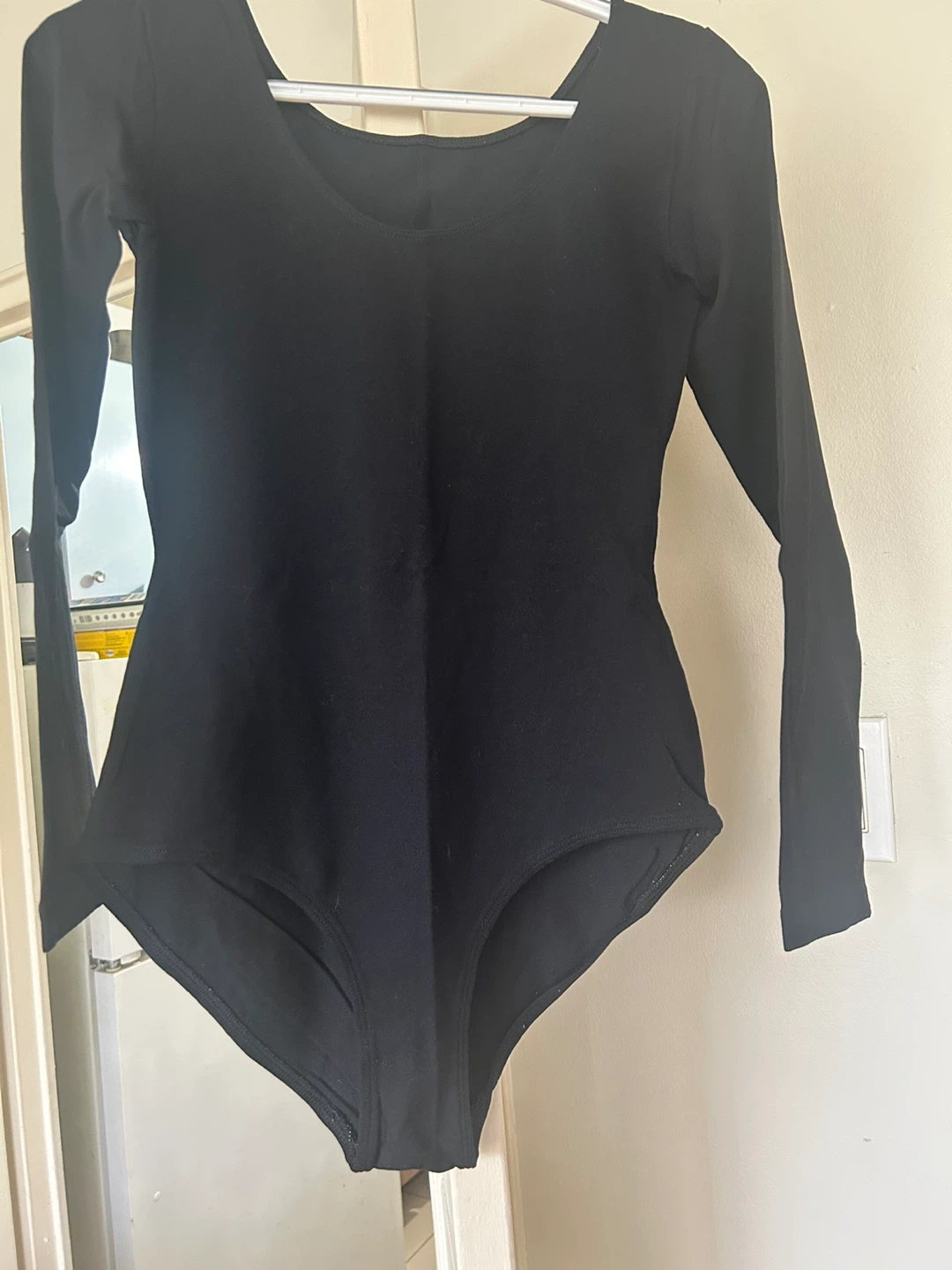 Black Long-Sleeve Leotard