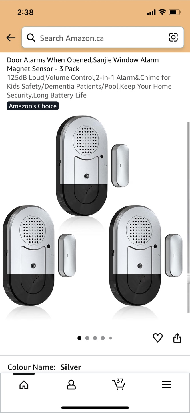 Sanjie Window Alarm Magnet Sensor - 3 Pack