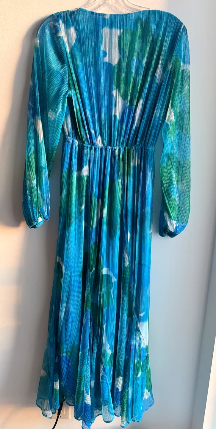 Ever New Blue & Green Floral Print Midi Dress - photo 2