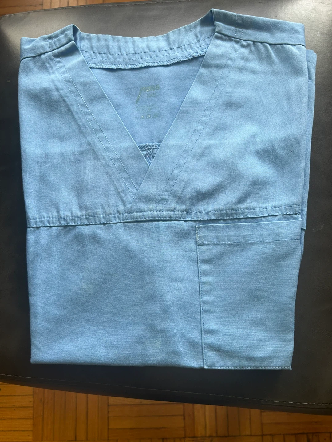MOBB Light Blue Scrub Top