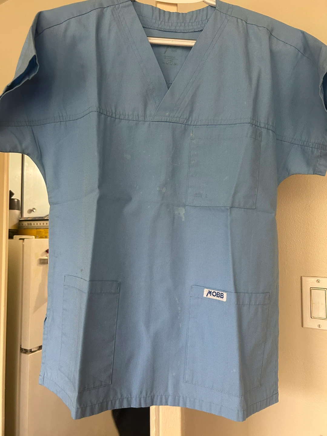 MOBB Light Blue Scrub Top - photo 2