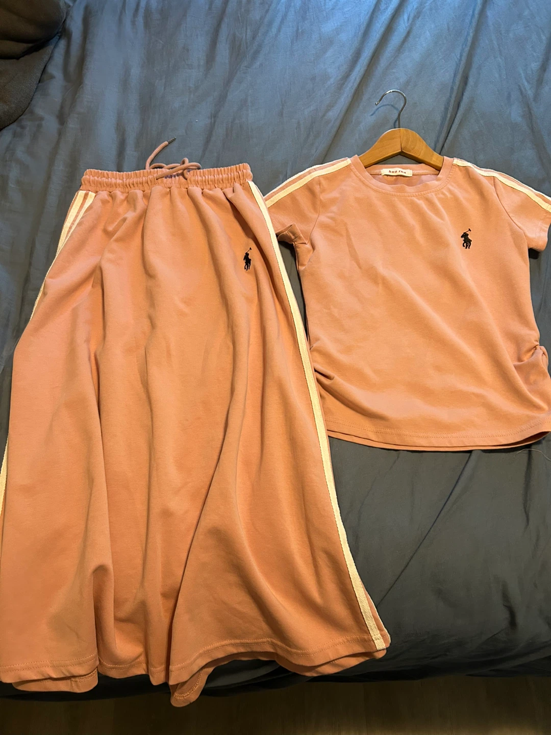 Pink T-shirt and Skirt Set