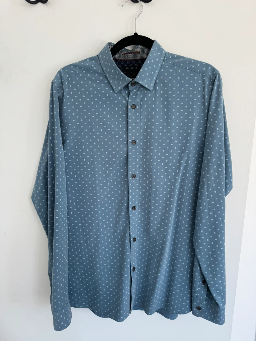 Ted Baker Blue Floral Dress Shirt