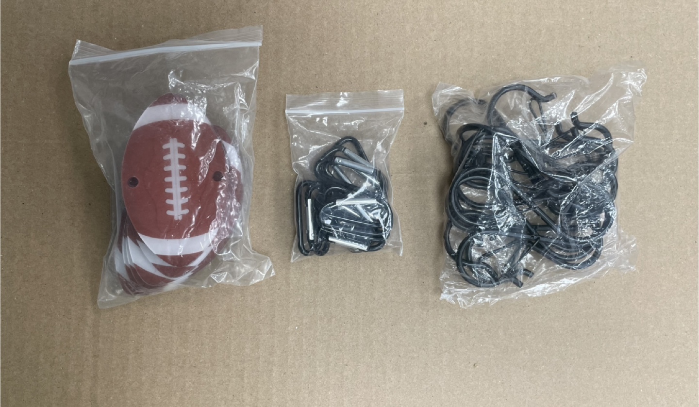 Football themed party banner kit 12pcs