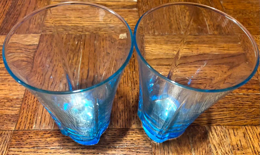 Set of 2 Blue Tumbler Glasses - photo 2