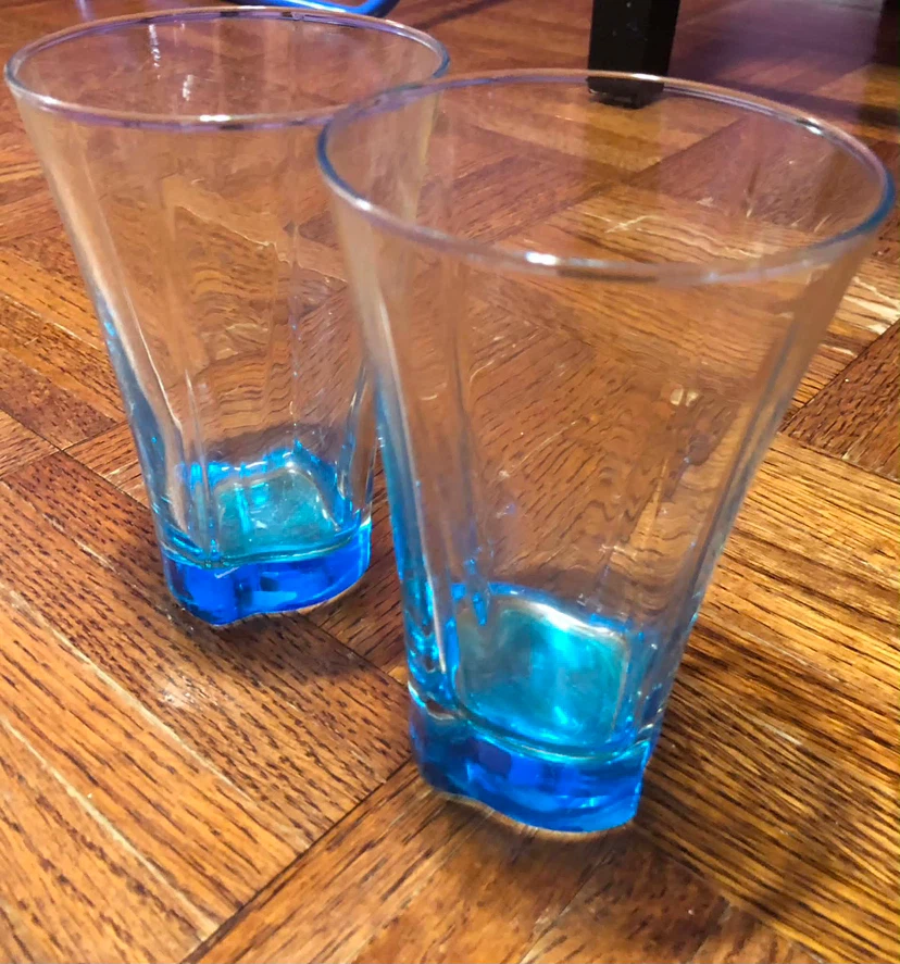 Set of 2 Blue Tumbler Glasses - photo 3