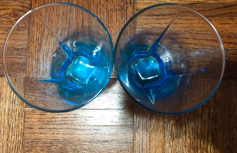 Set of 2 Blue Tumbler Glasses - photo 4