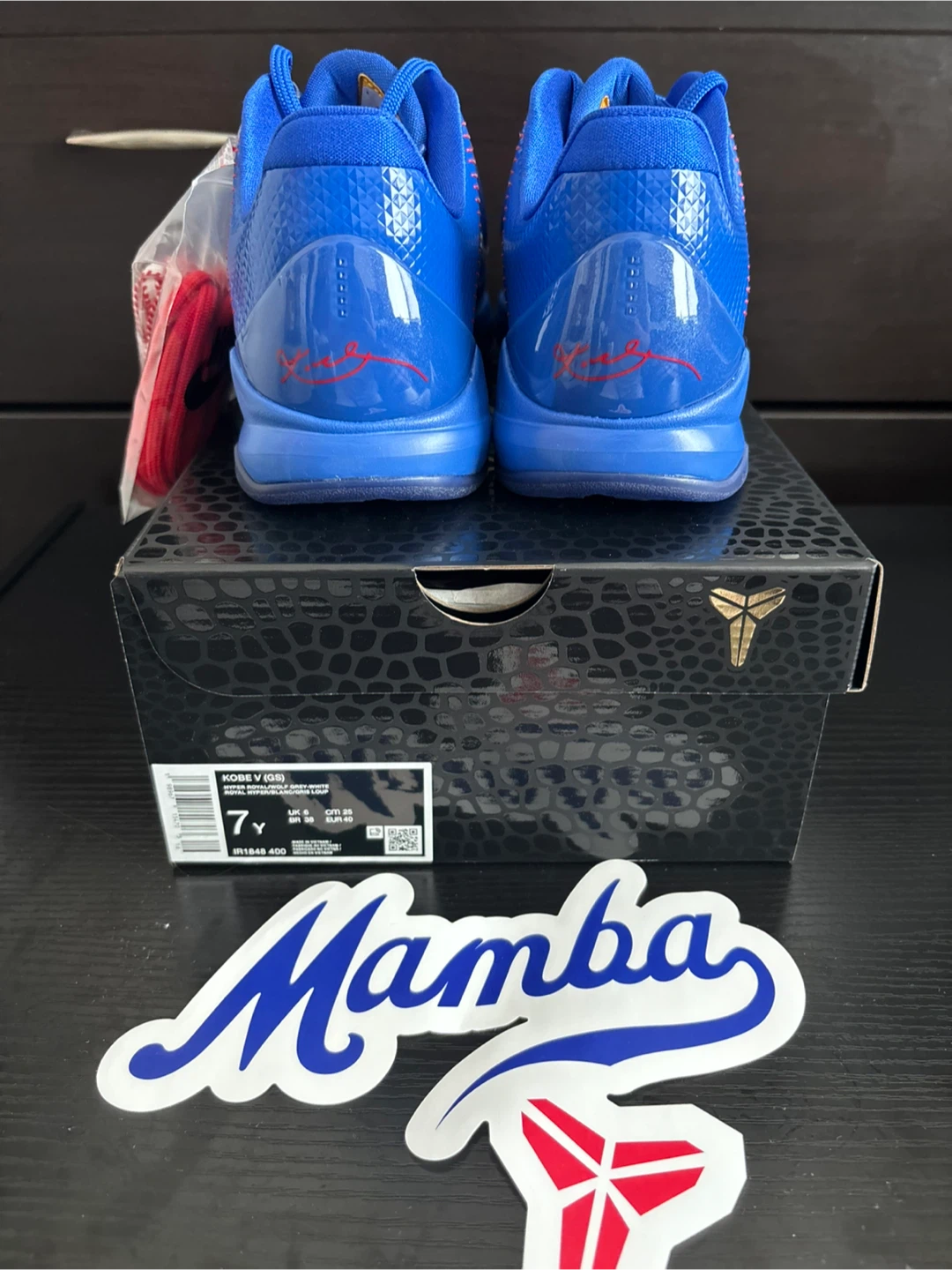 Kobe 5 Dodgers size 7y - photo 3