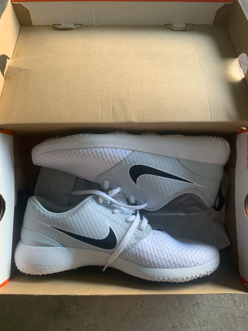 Nike Roshe G Golf Shoes White/Black Size 8 - photo 2