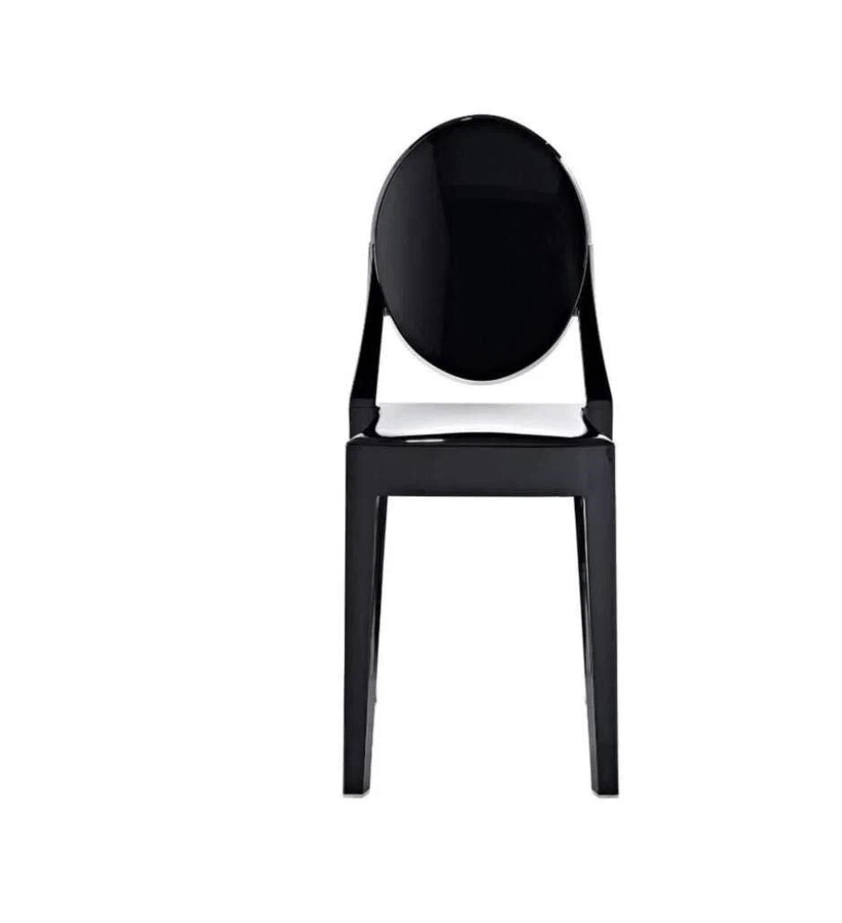 Heavenly Collection Black Plastic Armless Chair