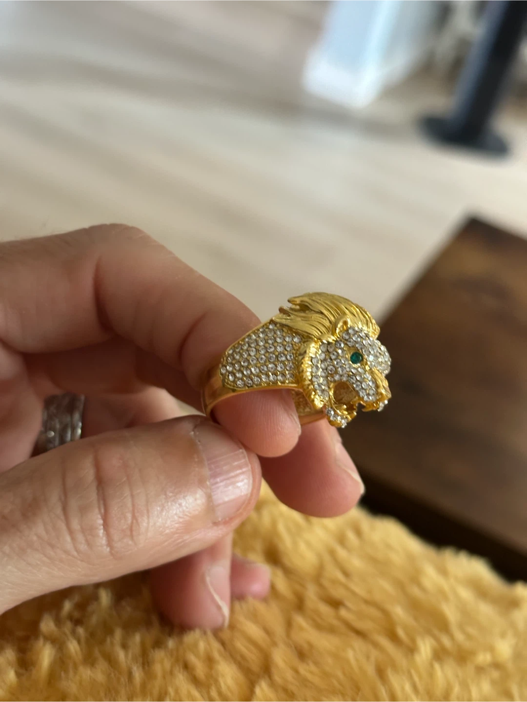 Men's Lion Head Ring - 925 Silver - photo 3