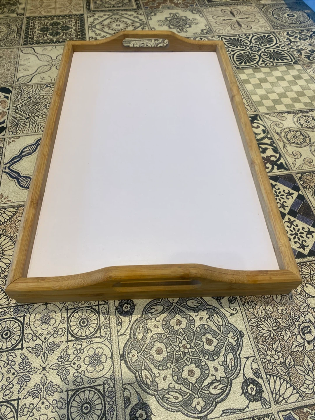 Bamboo Lap Tray with White Surface - photo 3