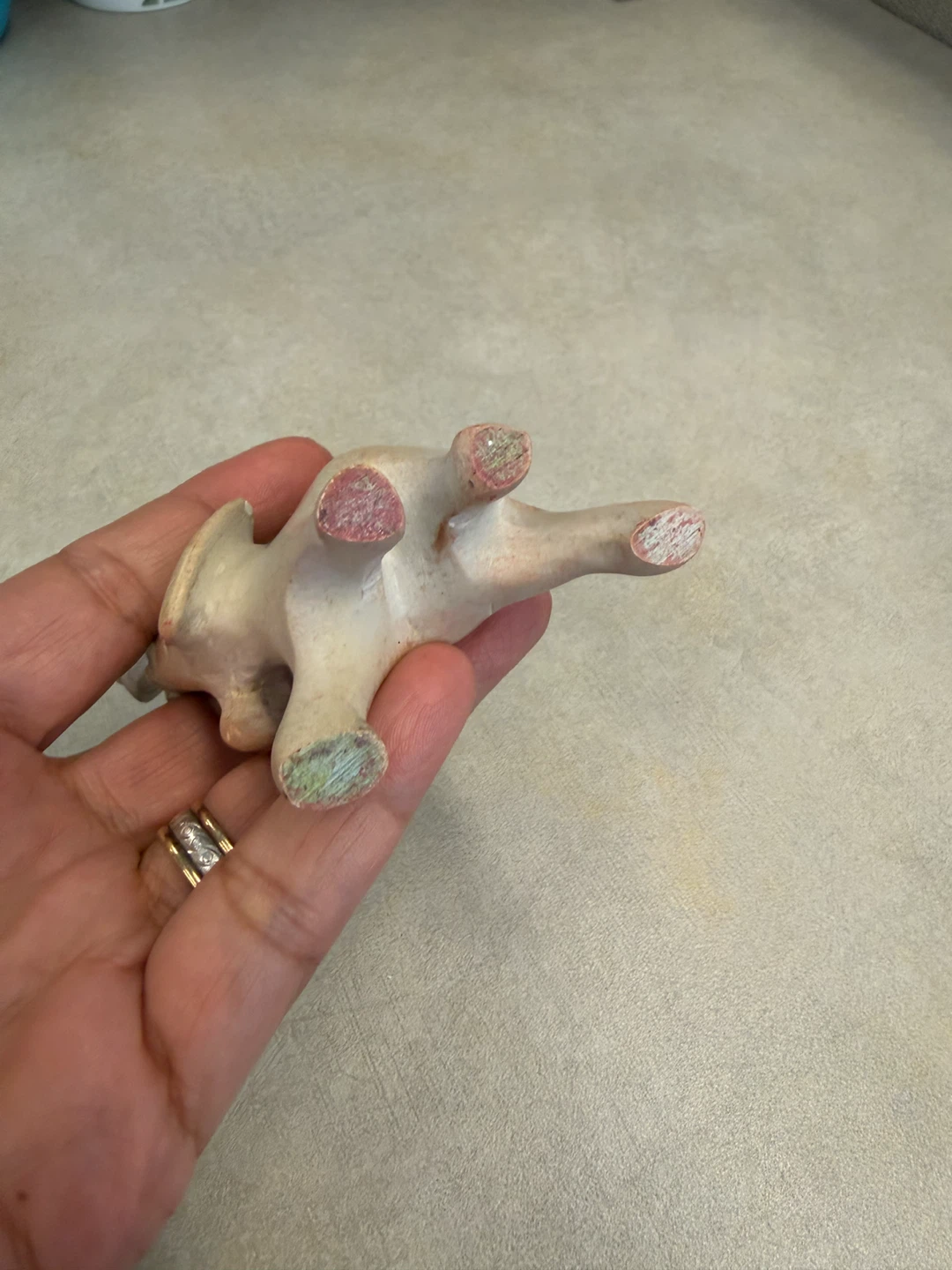 Stone Elephant Figurine - photo 3