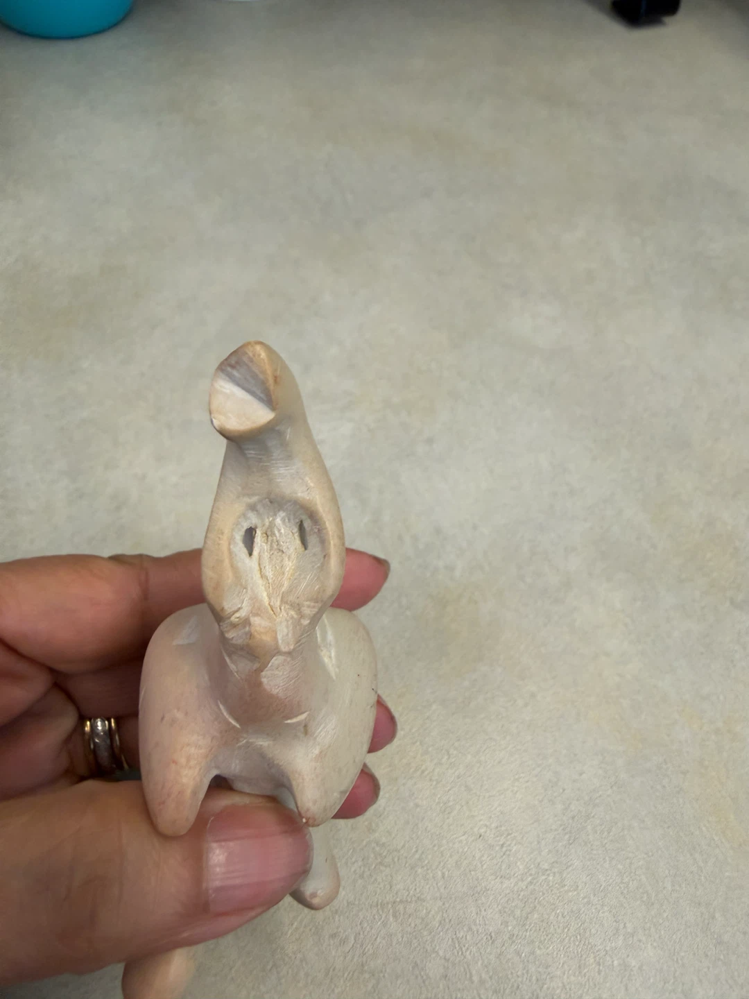 Stone Elephant Figurine - photo 4