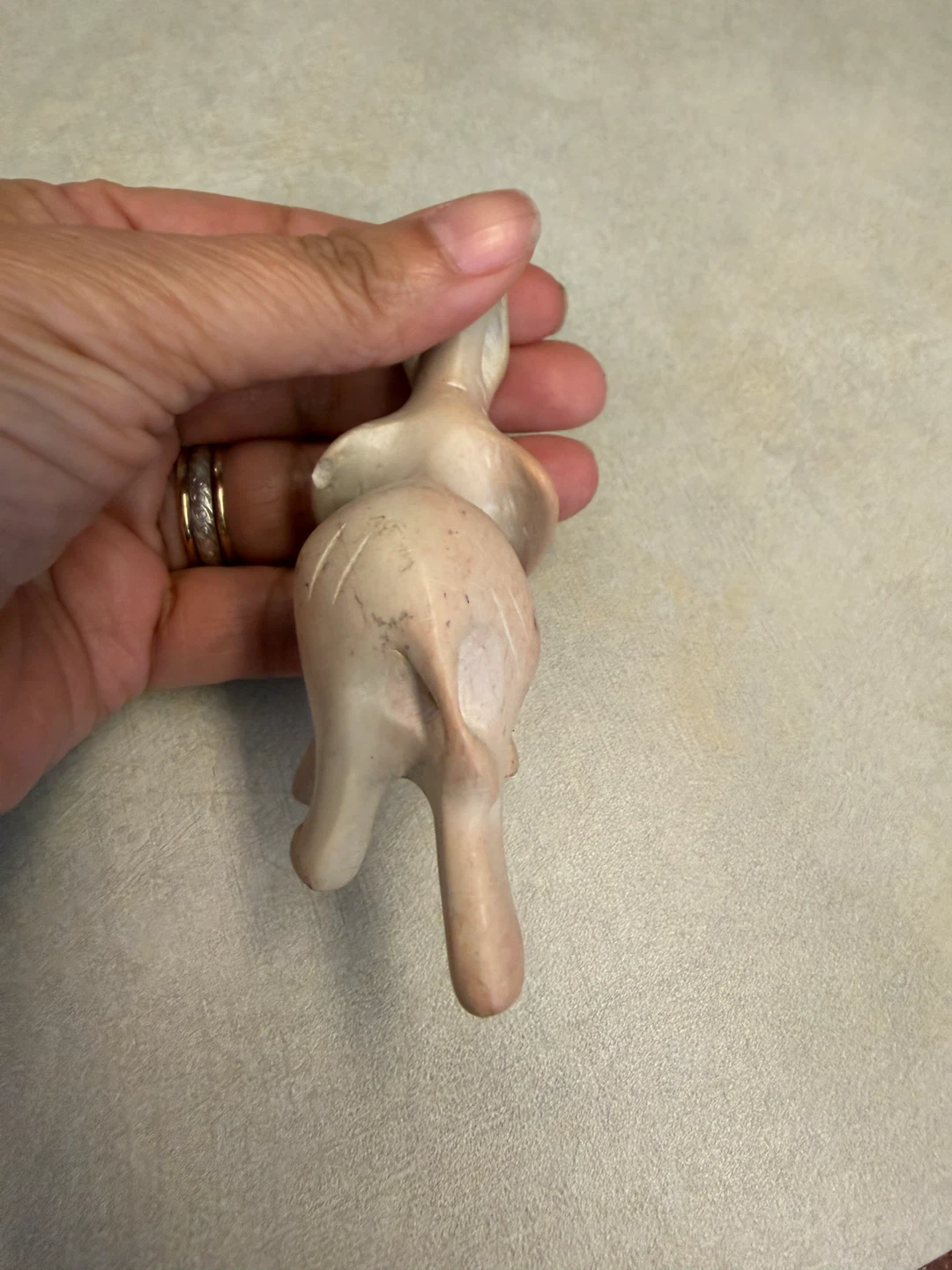 Stone Elephant Figurine - photo 5