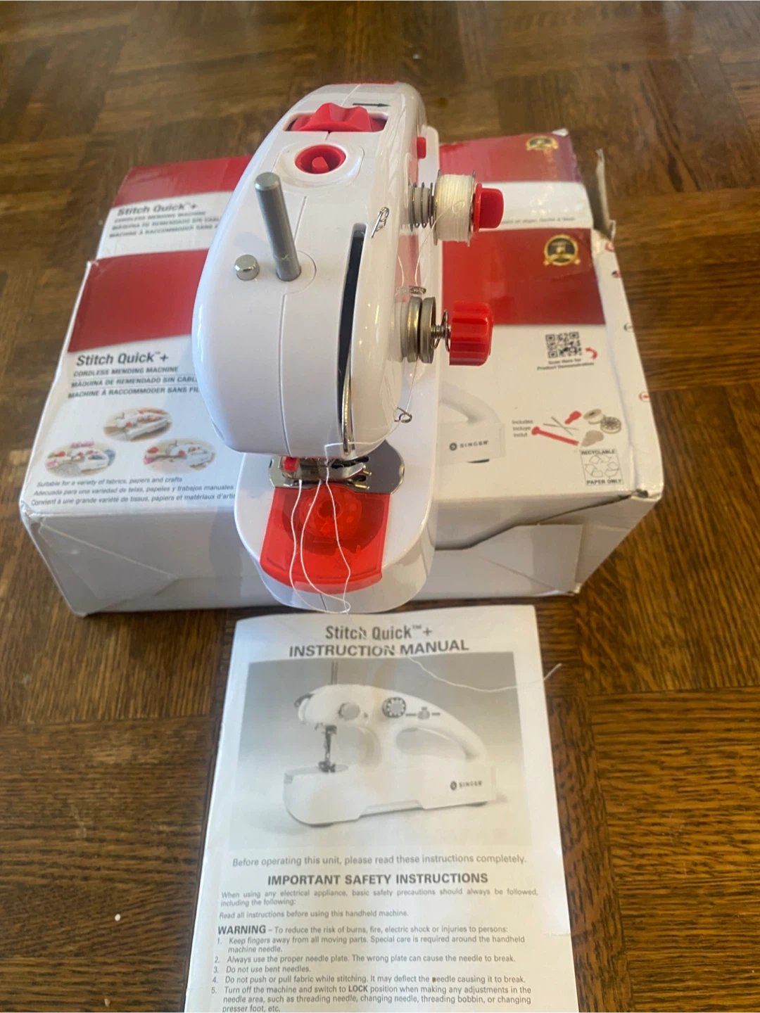Singer Stitch Quick+ Cordless Mending Machine