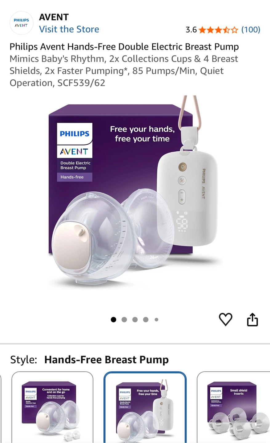 Philips Avent Double Electric Breast Pump - White - photo 3