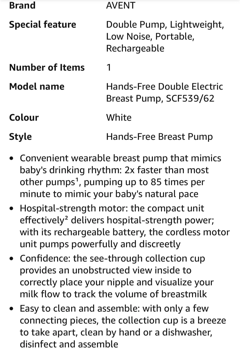 Philips Avent Double Electric Breast Pump - White - photo 5