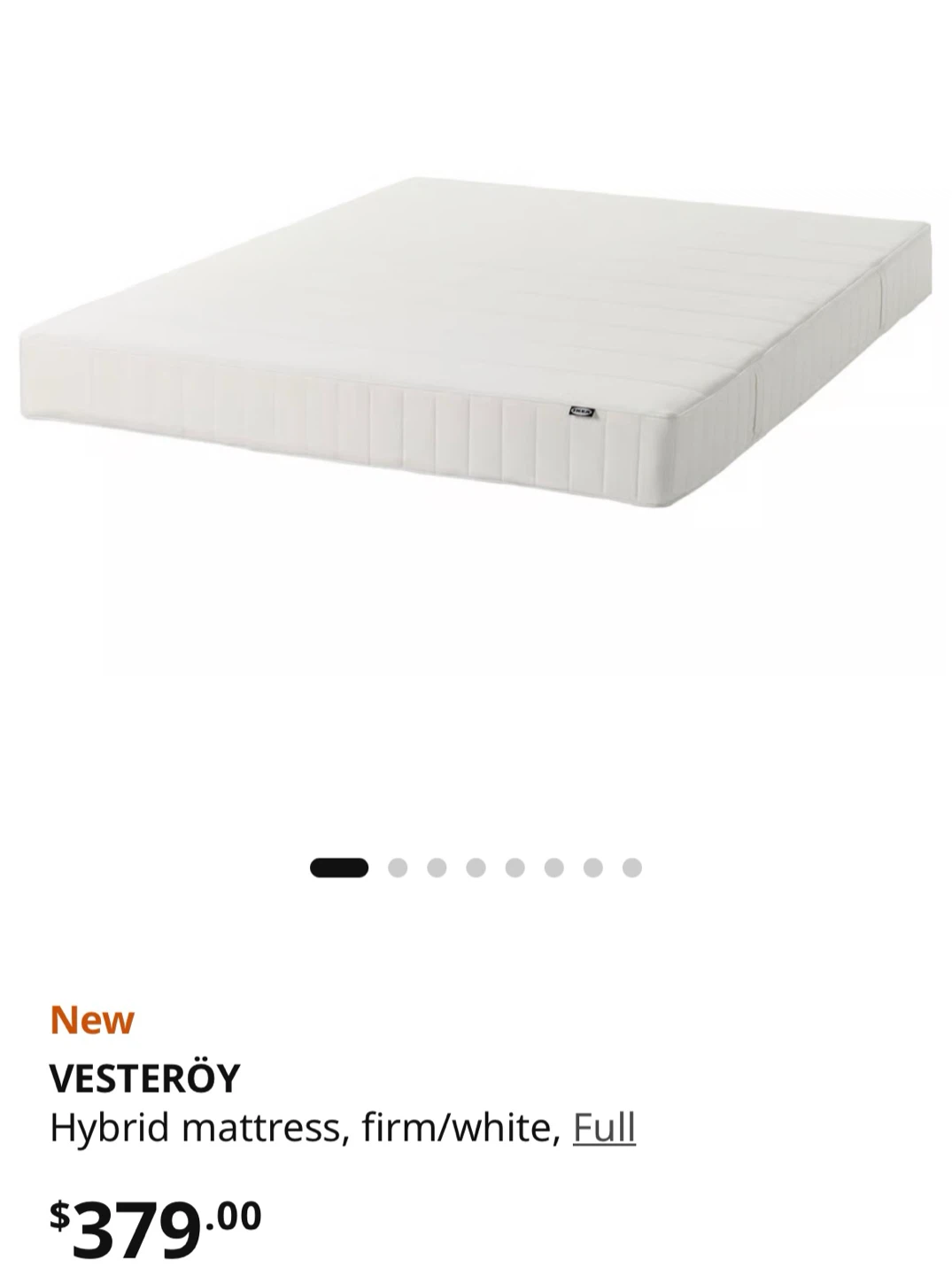 IKEA KLEPPSTAD Bed Frame + VESSTERÖY Mattress (Full/Double) - photo 4