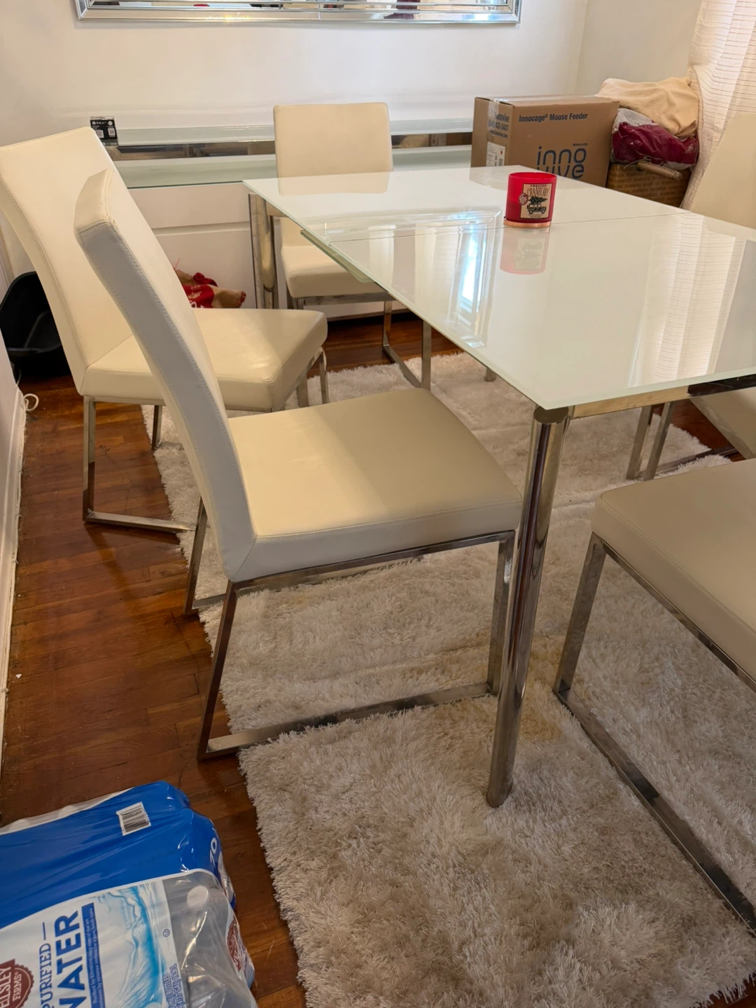 MODA!!! Cream Upholstered Dining Chairs (Set of 6) - photo 3