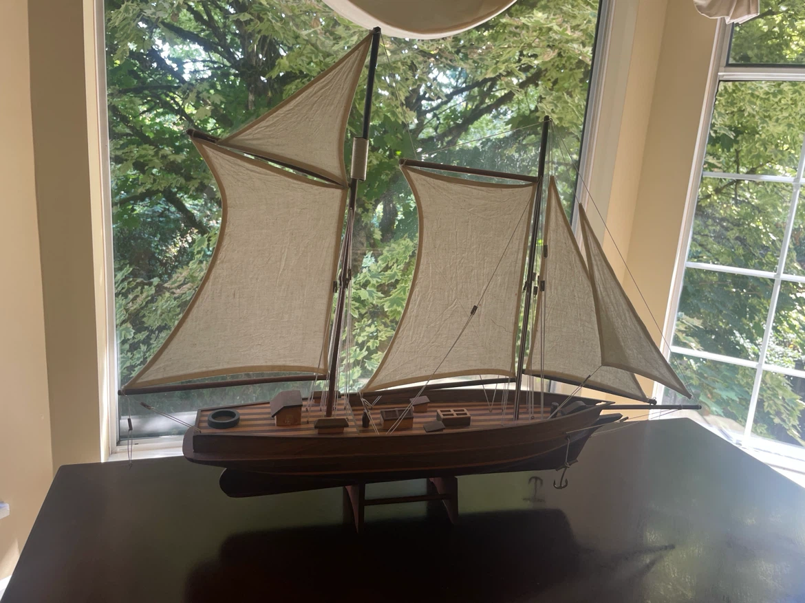 Wooden Sailboat Model - photo 2