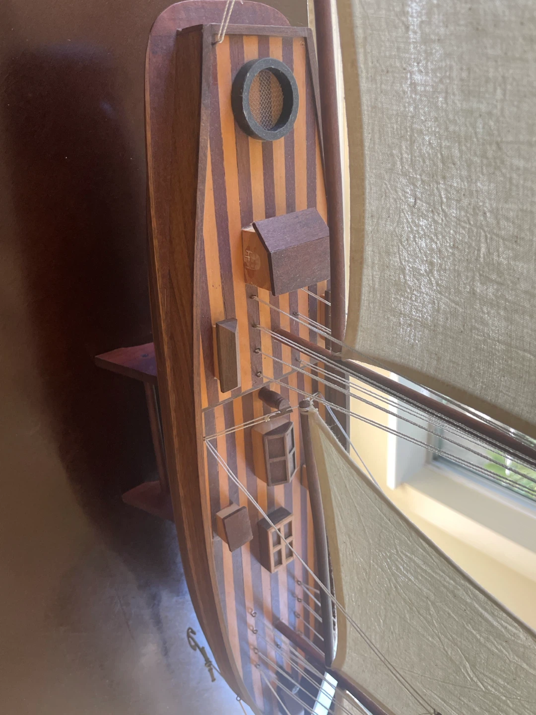 Wooden Sailboat Model - photo 3